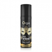 Съедобный гель Dual Vibe Pina Colada с эффектом вибрации и вкусом коктейля пина колада - 15 мл. - ORGIE - купить с доставкой в Долгопрудном