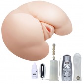 Вибрирующий мастурбатор-попка с ротацией и пультом управления - Baile - в Долгопрудном купить с доставкой