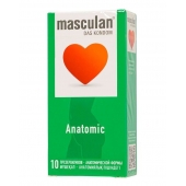 Презервативы анатомической формы Masculan Anatomic - 10 шт. - Masculan - купить с доставкой в Долгопрудном