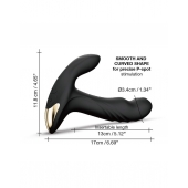 Черный вибромассажер простаты Multi P-Joy с 3 моторами - Dorcel - в Долгопрудном купить с доставкой
