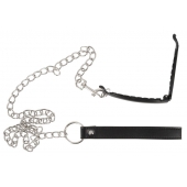 Зажим для половых губ с поводком Pussy Clamp With A Leash - Orion - купить с доставкой в Долгопрудном