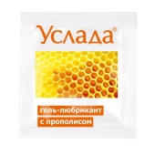 Гель-лубрикант «Услада с прополисом» - 3 гр. - Биоритм - купить с доставкой в Долгопрудном