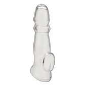 Прозрачная насадка для пениса Girthy Penis Enhancing Sleeve Extension - 17,1 см. - BlueLine - в Долгопрудном купить с доставкой