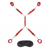 Красная фиксация на матрас Classic Bedspreader - Lux Fetish - купить с доставкой в Долгопрудном