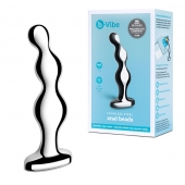 Стальной анальный фаллоимитатор для простаты Stainless Steel Anal Beads - 13 см. - b-Vibe - в Долгопрудном купить с доставкой