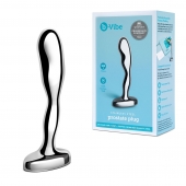 Стальной стимулятор простаты Stainless Steel Prostate Plug - 11,5 см. - b-Vibe - в Долгопрудном купить с доставкой
