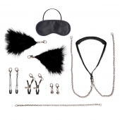 Большой эротический набор из 12 предметов Interchangeable Collar   Nipple Clips Set - Lux Fetish - купить с доставкой в Долгопрудном