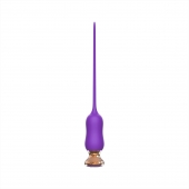 Фиолетовый тонкий стимулятор Nipple Vibrator - 23 см. - I-MOON - купить с доставкой в Долгопрудном