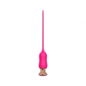 Розовый тонкий стимулятор Nipple Vibrator - 23 см. - I-MOON - купить с доставкой в Долгопрудном