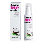 Съедобное согревающее массажное масло Love Me Tender Cocos с ароматом кокоса - 100 мл. - Love to Love - купить с доставкой в Долгопрудном