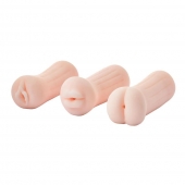 Набор из 3 мастурбаторов The Girl Next Door Tina - Dream Toys - в Долгопрудном купить с доставкой