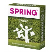 Классические презервативы SPRING CLASSIC - 3 шт. - SPRING - купить с доставкой в Долгопрудном