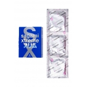 Розовые презервативы Sagami Xtreme FEEL FIT 3D - 3 шт. - Sagami - купить с доставкой в Долгопрудном