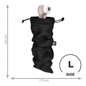 Черный мешочек для хранения игрушек Treasure Bag L - Satisfyer - купить с доставкой в Долгопрудном