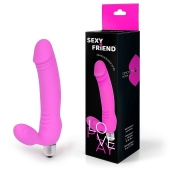 Розовый безремневой страпон Sexy Friend - 1137 - купить с доставкой в Долгопрудном