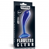 Синяя анальная втулка Flawless Clear Prostate Plug 6.0 - 15 см. - Lovetoy - в Долгопрудном купить с доставкой