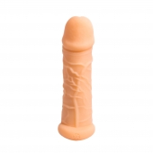 Телесный фаллоудлинитель Extra Size Bubbles - 15,5 см. - Lola Games - в Долгопрудном купить с доставкой