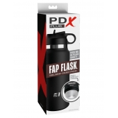 Черный мастурбатор в виде бутылки Fap Flask - Pipedream - в Долгопрудном купить с доставкой