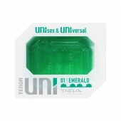 Зеленый мастурбатор-стимулятор Tenga Uni Emerald - Tenga - в Долгопрудном купить с доставкой