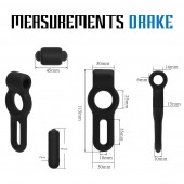 Черное двойное эрекционное виброкольцо Rooster Drake - Velv or - в Долгопрудном купить с доставкой