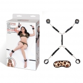 Леопардовая фиксация на матрас для рук и ног Classic Bedspreader - Lux Fetish - купить с доставкой в Долгопрудном