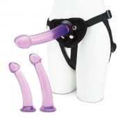 Тренировочный набор с тремя насадками Pegging Training Set - Lux Fetish - купить с доставкой в Долгопрудном