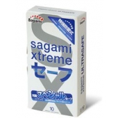 Презервативы Sagami Xtreme Ultrasafe с двойным количеством смазки - 10 шт. - Sagami - купить с доставкой в Долгопрудном