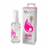 Возбуждающая силиконовая вагинальная смазка Yes Heat - 50 мл. - Sitabella - купить с доставкой в Долгопрудном