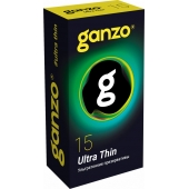 Прозрачные ультратонкие презервативы Ganzo Ultra thin - 15 шт. - Ganzo - купить с доставкой в Долгопрудном