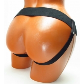 Трусики для страпона коричневого цвета - БДСМ Арсенал - купить с доставкой в Долгопрудном