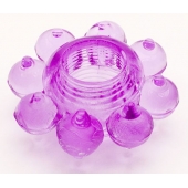 Мягкая фиолетовая гелевая насадка - Toyfa Basic - в Долгопрудном купить с доставкой