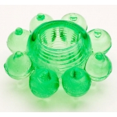 Зеленое эрекционное кольцо-цветок - Toyfa Basic - в Долгопрудном купить с доставкой