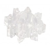 Прозрачное гелевое эрекционное кольцо-звезда - Toyfa Basic - в Долгопрудном купить с доставкой