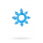 Голубая гелевая насадка-звезда - Toyfa Basic - в Долгопрудном купить с доставкой