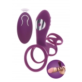Фиолетовая эрекционная вибронасадка Halo Halo C-Ring Sleeve - Toy Joy - в Долгопрудном купить с доставкой