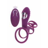 Фиолетовая эрекционная вибронасадка Halo Halo C-Ring Sleeve - Toy Joy - в Долгопрудном купить с доставкой
