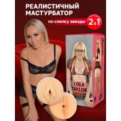 Двусторонний мастурбатор Lola Taylor - 22 см. - ФлешНаш - в Долгопрудном купить с доставкой