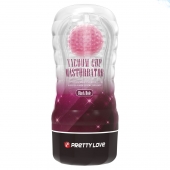 Прозрачный текстурированный мастурбатор Vacuum Cup Masturbator Black Hole - Baile - в Долгопрудном купить с доставкой