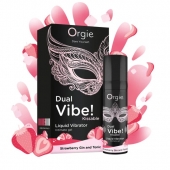 Съедобный жидкий вибратор Dual Vibe! со вкусом клубничного джина с тоником - 15 мл. - ORGIE - купить с доставкой в Долгопрудном