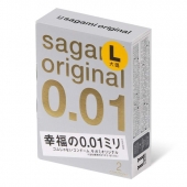 Презервативы Sagami Original 0.01 L-size увеличенного размера - 2 шт. - Sagami - купить с доставкой в Долгопрудном