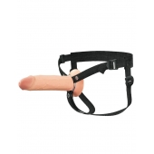 Полый страпон на ремнях 8’’ Hollow Silicone Strap-on - Pipedream - купить с доставкой в Долгопрудном