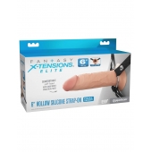 Полый страпон на ремнях 6’’ Hollow Silicone Strap-on - Pipedream - купить с доставкой в Долгопрудном