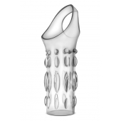 Прозрачная насадка на пенис Stretchy Studded Penis Sleeve Ring - Blush Novelties - в Долгопрудном купить с доставкой