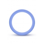 Голубое люминесцентное кольцо Silicone Glo Cock Ring - Blush Novelties - в Долгопрудном купить с доставкой