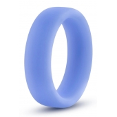 Голубое люминесцентное кольцо Silicone Glo Cock Ring - Blush Novelties - в Долгопрудном купить с доставкой