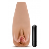 Маструбатор-вагина с вибрацией Soft   Wet Renata Realistic Tan Masturbator - Blush Novelties - в Долгопрудном купить с доставкой
