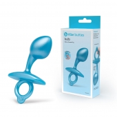 Голубая анальная пробка для массажа простаты Bulb Silicone Prostate Plug - 10,7 см. - b-Vibe - в Долгопрудном купить с доставкой