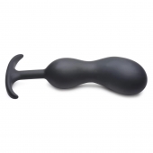 Черный массажер простаты с утяжелителями Premium Silicone Weighted Prostate Plug XL - 20,8 см. - XR Brands - в Долгопрудном купить с доставкой