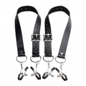 Ремни с зажимами для половых губ Spread Labia Spreader Straps with Clamps - XR Brands - купить с доставкой в Долгопрудном