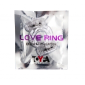 Прозрачное виброкольцо с двумя вибропульками - Toyfa Basic - в Долгопрудном купить с доставкой